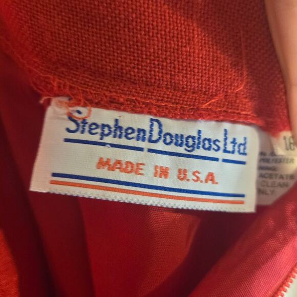 Stephen Douglas Red Midi Skirt, Size 16 – Timeless Classic Midi Skirt [0386] - Picture 6 of 7